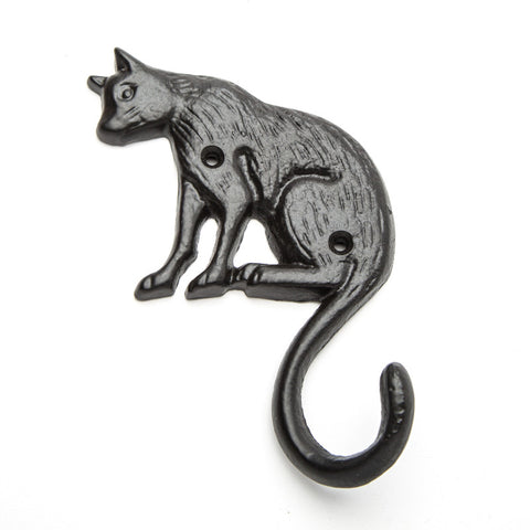 Cast iron cat tail hook-black