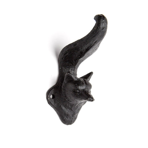 Cast iron fox hook-Black