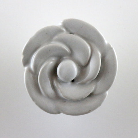 Ceramic rose pull-white